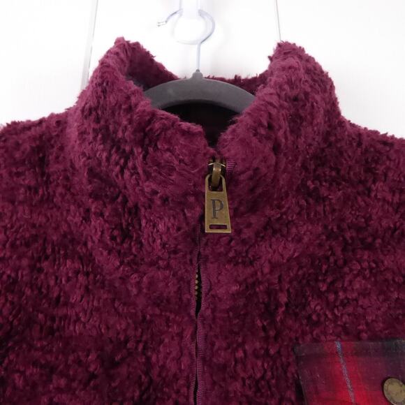Pendleton Jacket Womens SZ L Sherpa Fleece Fuzzy Soft Full Zip Gorpcore Outdoors - Picture 2 of 12